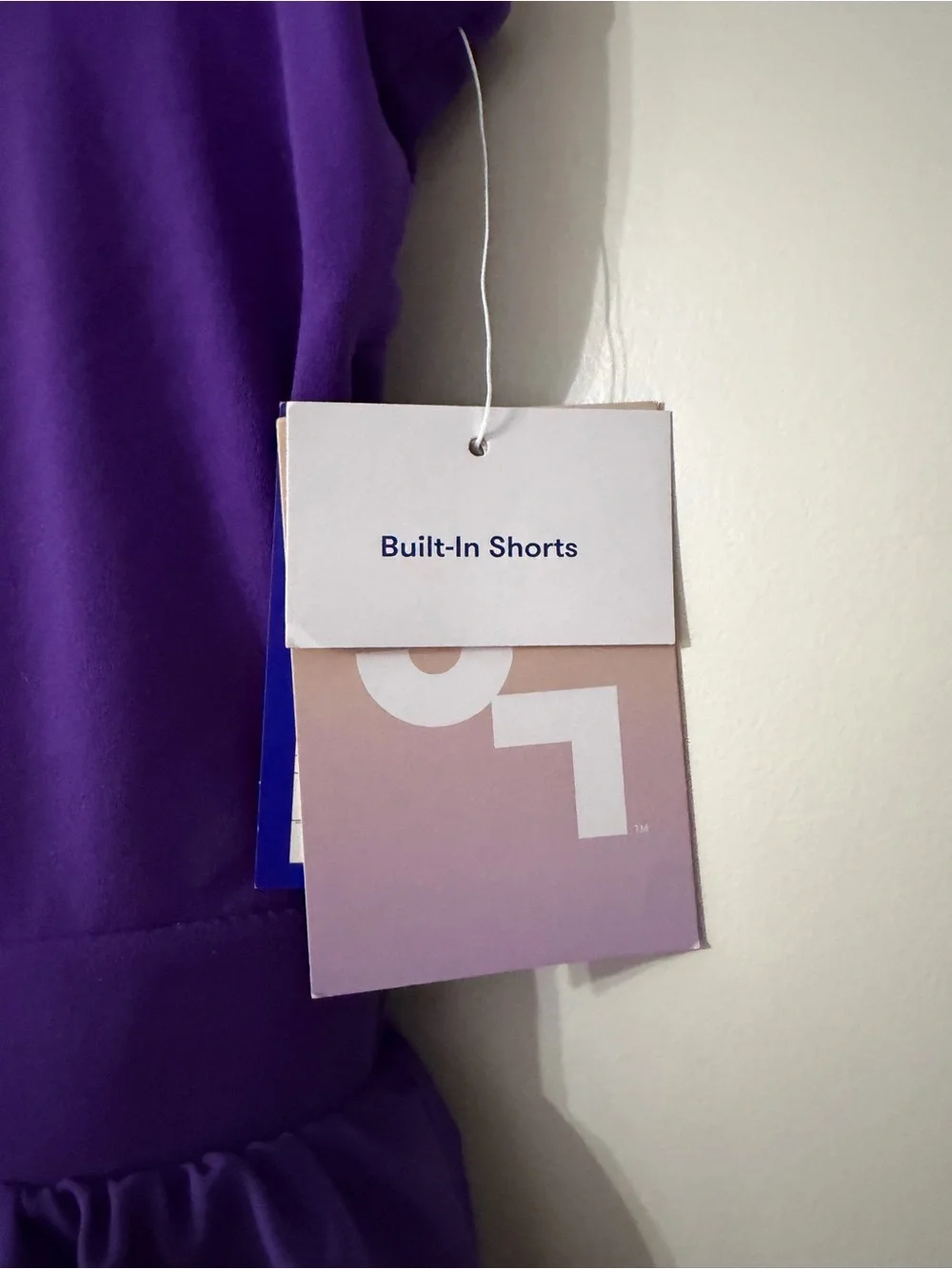 JoyLab Deep Purple Swim Dress with Scoop Neck - Picture 4 of 5